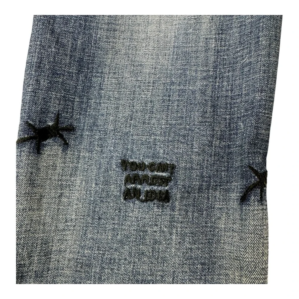 Cult of Individuality Rocker Slim Rare Patch Edition Jeans Blue Men's Size 44x33